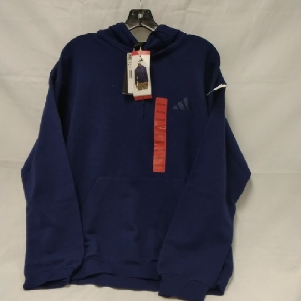 Adidas Men's Deep Blue Hoodie Medium